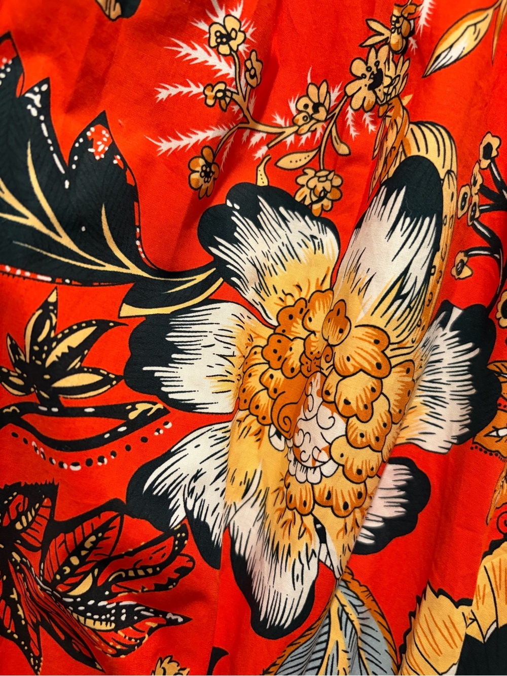 NWT Nicole Miller New York Orange Floral Dress Size Small - Picture 4 of 6